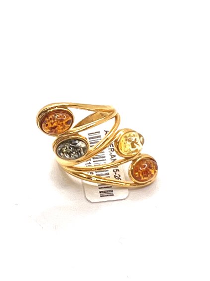 Anello Domar Donna Ambra in Argento Ambra AMBER-AN-15-280 - AMBER-AN-15-280